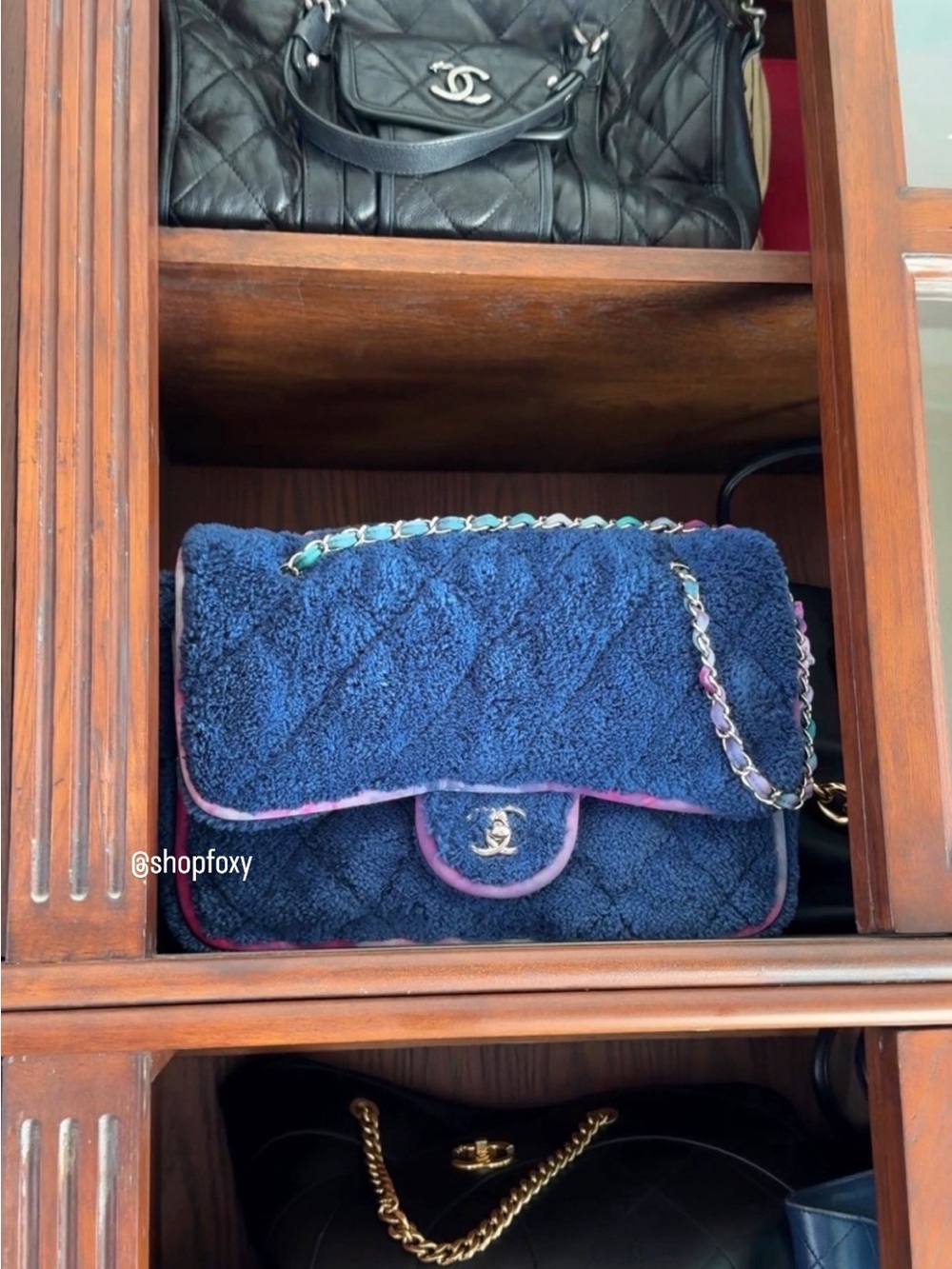 Chanel Terry Cloth Maxi Flap Bag